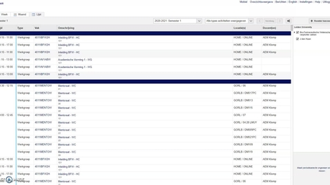 Thumbnail for Instructievideo docenten MyTimetable