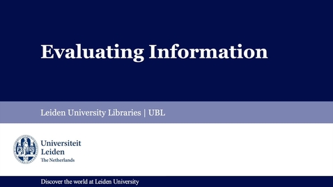 Thumbnail for Evaluating Information 2021 web version