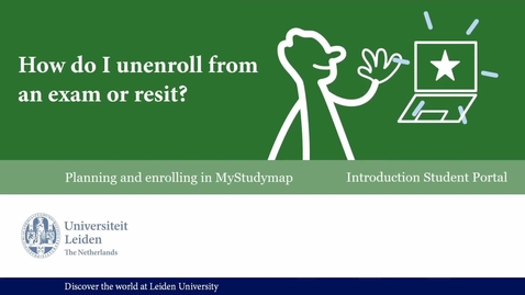 Thumbnail for How do I unenroll from an exam