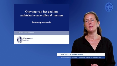 Thumbnail for Bestuursprocesrecht | Week 4 - Kennisclip II