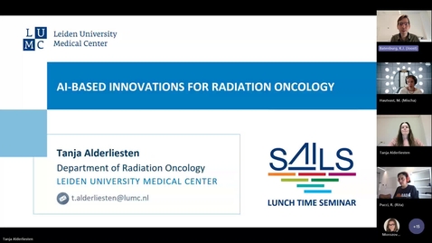 Thumbnail for SAILS Lunch Time Seminar: Tanja Alderliesten, 30/06/2025