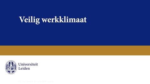 Thumbnail for Veilig werkklimaat
