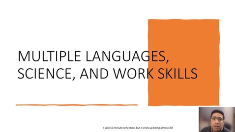 Thumbnail for Multiple languages, science, and Work Skills