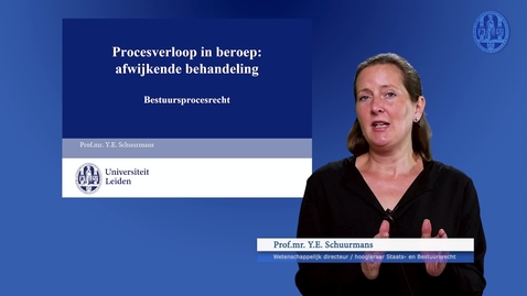 Thumbnail for Bestuursprocesrecht | Week 3 - Kennisclip III