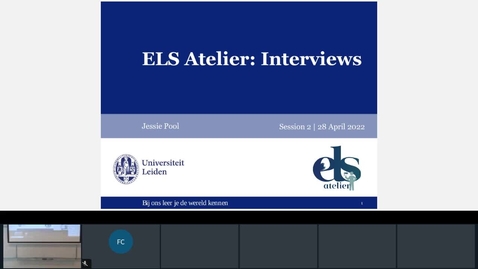 Thumbnail for Rec- Apr 28, 2022 2:58 PM - ELS Atelier  Interviews.mp4