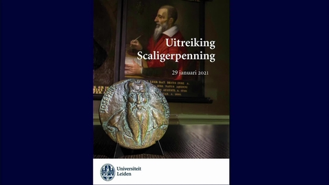 Thumbnail for Uitreiking van de Scaliger Penning 2021