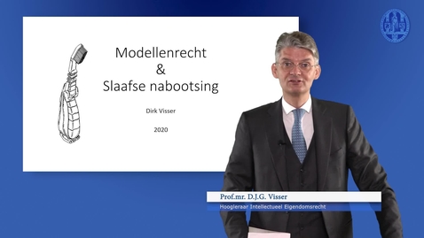 Thumbnail for IE Merken- en handelsnaamrecht HC 5 (modellenrechten en slaafse nabootsing) deel 1