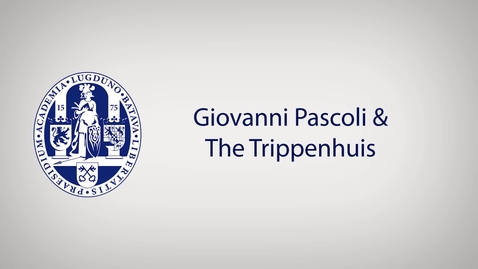 Thumbnail for Giovanni Pascoli &amp; The Trippenhuis V1