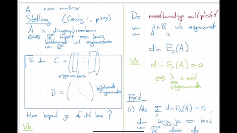 Thumbnail for 10.3 diagonaliseerbaarheid