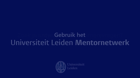 Thumbnail for Handleiding: Mentornetwerk Universiteit Leiden