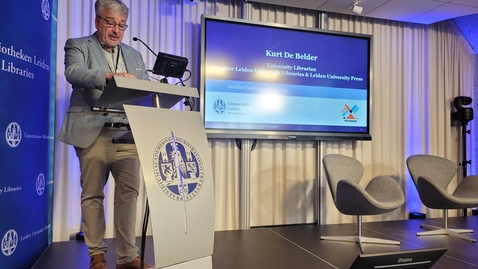 Thumbnail for Leiden Satellite Conference IFLA 2023 - Day 1 - Welcome by Kurt De Belder, Director Leiden University Libraries