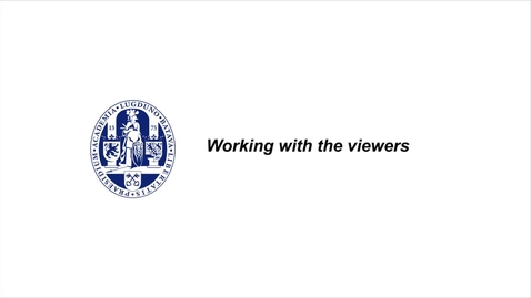 Thumbnail for MOOC 1.8 Working with the viewers
