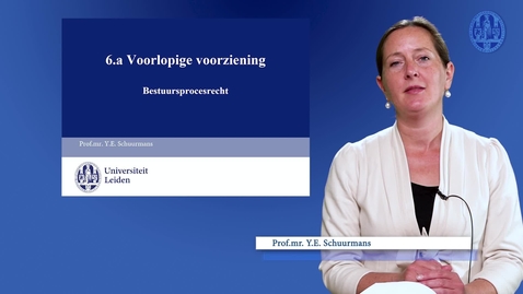 Thumbnail for Bestuursprocesrecht | Week 6, Kennisclip I