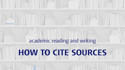 Thumbnail for 6. ATC - How to cite sources