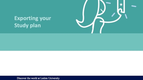 Thumbnail for How can I export my study plan to Excel?