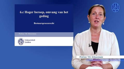 Thumbnail for Bestuursprocesrecht | Week 6, Kennisclip III