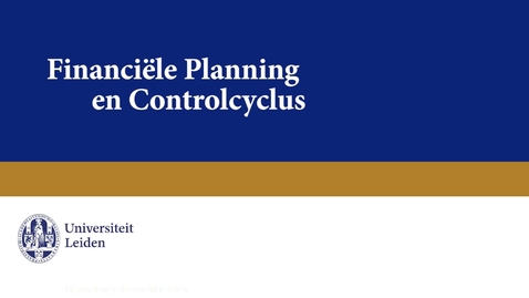 Thumbnail for Financiële Planning en Controlcyclus