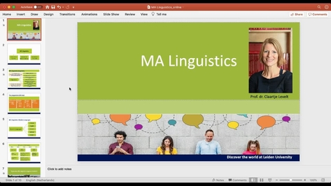 Thumbnail for MA Linguistics - General Introduction