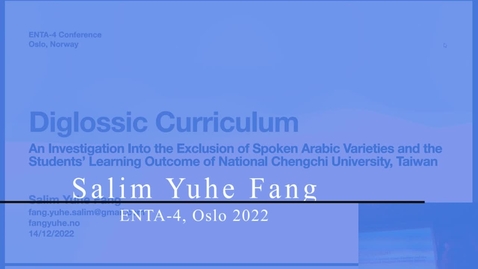 Thumbnail for ENTA-4 presentation Salim Yuhi Fang