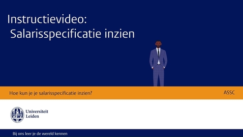 Thumbnail for Instructievideo Salarisspecificatie Inzien