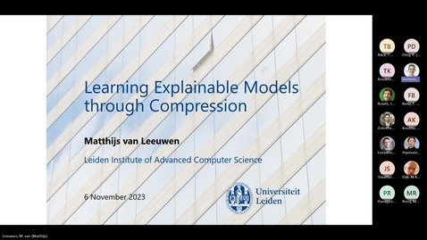 Thumbnail for SAILS Lunch Time Seminar: Matthijs van Leeuwen, 6/11/2023