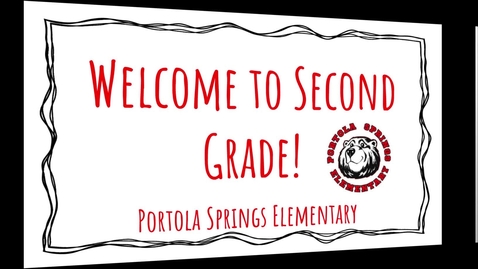 Thumbnail for entry Portola Springs BTSN Presentation - 2nd Grade 2019-20