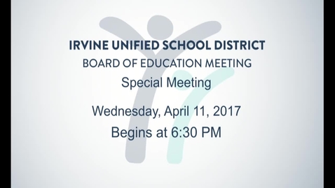 Thumbnail for 2018-04-11 Special Board Meeting