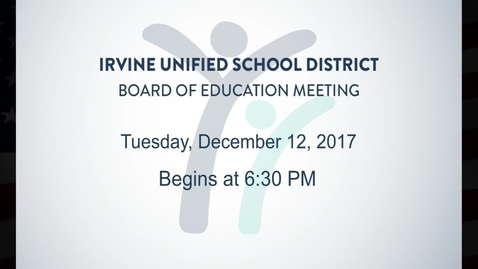 Thumbnail for entry 2017-12-12 School Board Meeting