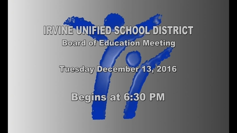 Thumbnail for entry 2016-12-13 School Board Meeting