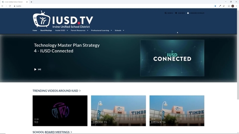 Thumbnail for entry IUSD.TV - Creating a Channel