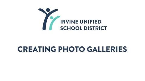 Thumbnail for Creating Photo Galleries