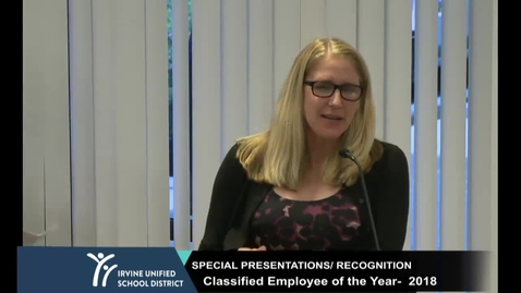 Thumbnail for 2018-05-29 Board Meeting - 2018 Classified Employees of the Year