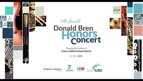 Thumbnail for entry 37th Annual Donald Bren Honors Concert 2019