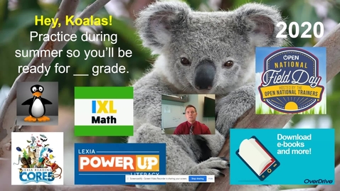 Thumbnail for Koala Summer Practice - presentation by Mr. Burke
