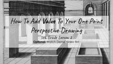 Thumbnail for entry How to Create Value in a Black and White Drawing