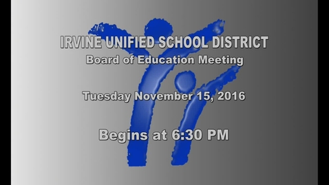 Thumbnail for entry 2016-11-15 School Board Meeting