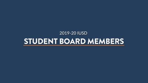 Thumbnail for Honoring Student Board Members 2020
