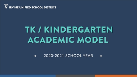 Thumbnail for entry Kinder Academic Model 2020-21 School Year