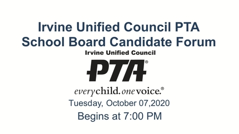 Thumbnail for entry 2020-10-07 IUCPTA School Board Candidate Forum