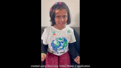 Thumbnail for entry 2023 Earth Day Video Winner: Kavisha Gupta, Deerfield, 3rd Grade