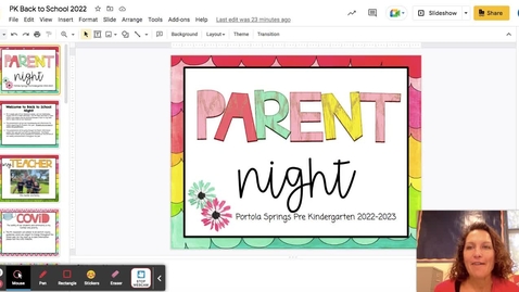 Thumbnail for Pre-K  Back to School Night 22-23