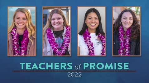 Thumbnail for entry Teacher of Promise 2022