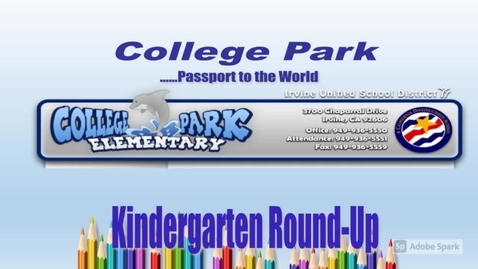 Thumbnail for Kindergarten_Round_UP.mp4
