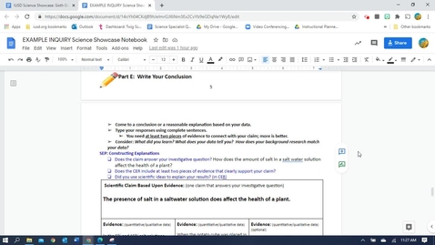 Thumbnail for CER Writing for Science Fair