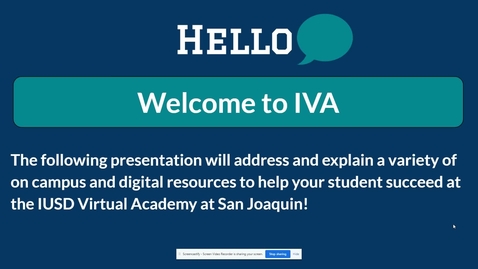 Thumbnail for IVA 9th Grade Family Night - April 2021