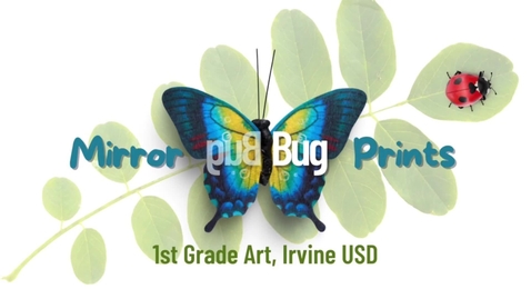 Thumbnail for entry 1st Grade Mirrored Bug Prints