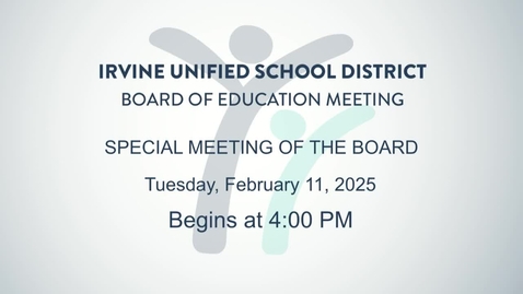 Thumbnail for 2025-02-11 Special Board Meeting