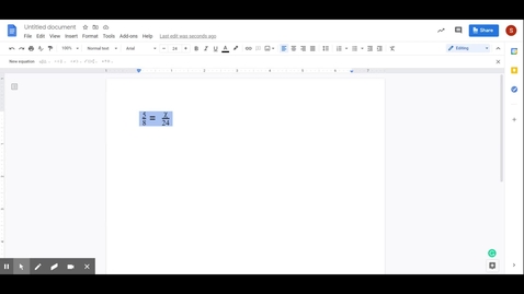 Thumbnail for entry Insert Equation in Google Docs