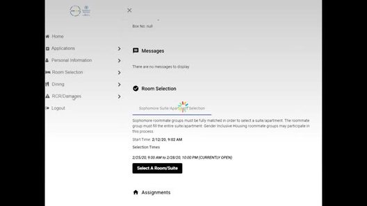 Selecting Your Housing Assignment on myHousing