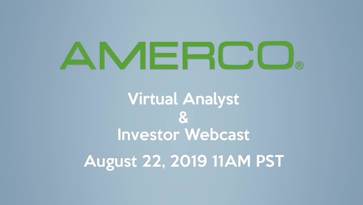 2019 AMERCO Investor &amp; Analyst Webcast